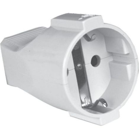 Spina di rete Schuko Femmina 4,8mm 16A Bianco (1/2)