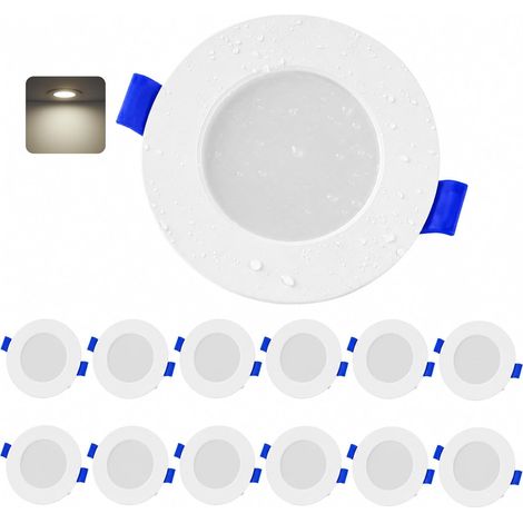 4W Spot LED Encastrable Salle de Bain 4000K Blanc Neutre, Lot de 12 (1/5)