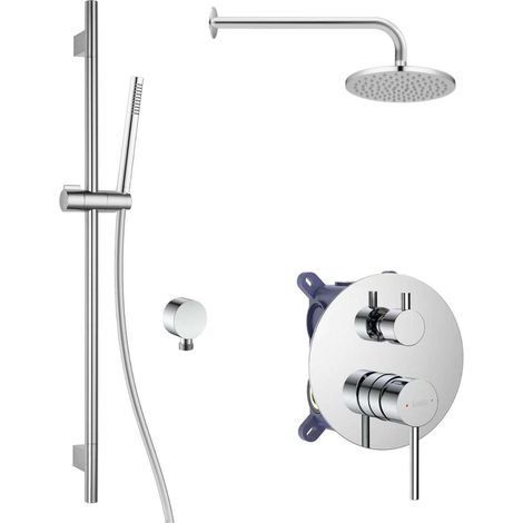 kielle Oudee I - Grifo empotrado para 2 electrodomésticos, con accesorios y cuerpo EcoSpare, cromado 20633SP10 (1/5)