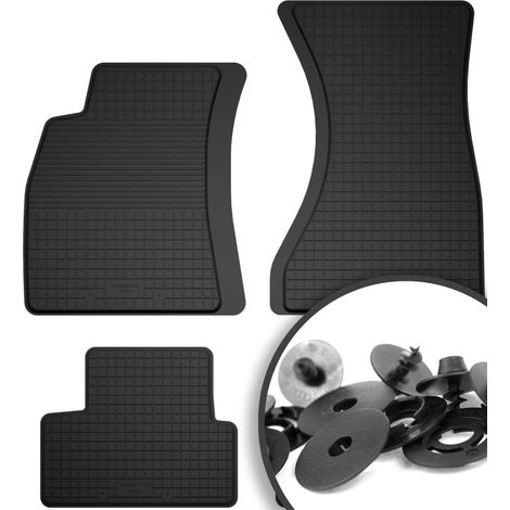 Alfombrillas de goma + topes para: Audi A4 B9 sportback, sedan, station wagon, avant, allroad (2015-)