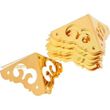 10 protège-coins décoratifs, fer, style vintage, pour caisses (1/5)