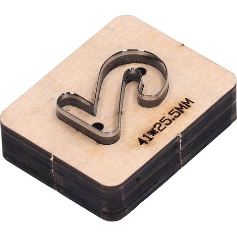 Découpe Poinçon Numéro 2 Motif Lame Acier Allié Bois Carton Cuir Outil Emporte-pièce DIY Argile Cadeau (1/5)
