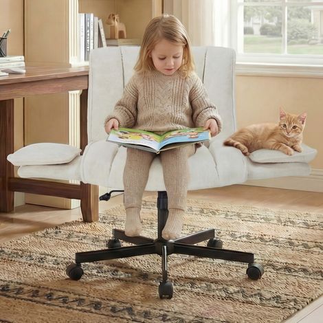 Ergonomischer Bürostuhl mit klappbaren Armlehnen, Air-Lordosenstütze, breiter Sitzfläche und Rollen, bis 150 kg