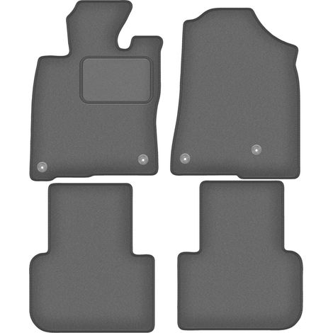 Tapis de sol en velours graphite pour : Honda Civic XI hybride (2022-)