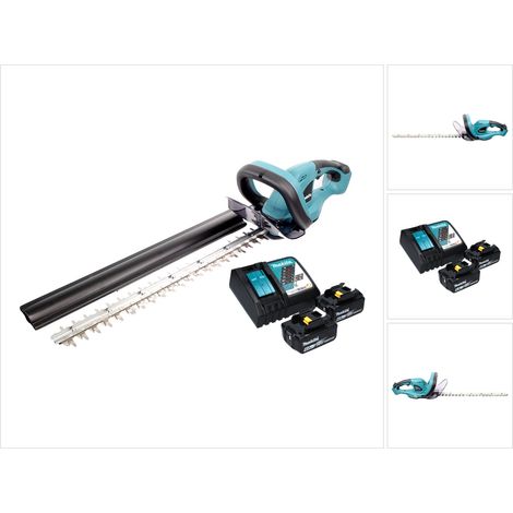 Tijeras para setos a batería Makita DUH 523 RG2, 18 V, 52 cm + 2 baterías de 6,0 Ah + cargador
