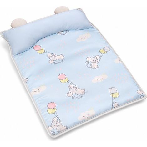 Tapis rafraîchissant pour chiens, avec coussin intégré, 50 x 70 cm, couverture auto-rafraîchissante et matelas respirant pour petits chiens et chats, bleu (1/5)