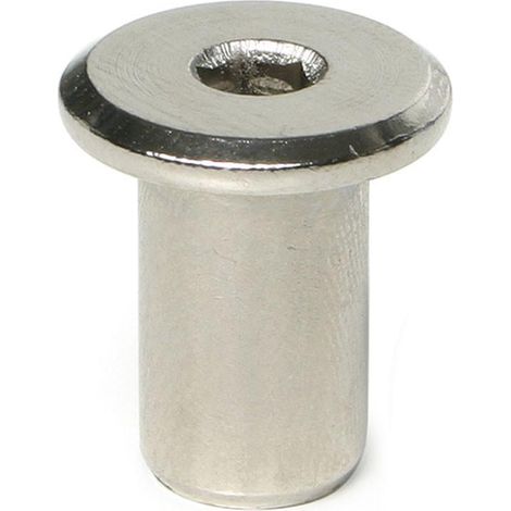 tubo union cegas cabeza plana ø10 m8 niquelada longitud 27mm (1/2)