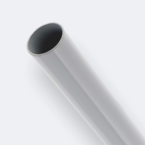Tringle à rideaux Blanc Mat de 250cm Diam.20 - Boulet
