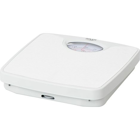 Bilancia pesapersone meccanica Adler AD 8151w Portata massima 130 kg Precisione 1000 g Colore bianco (1/5)