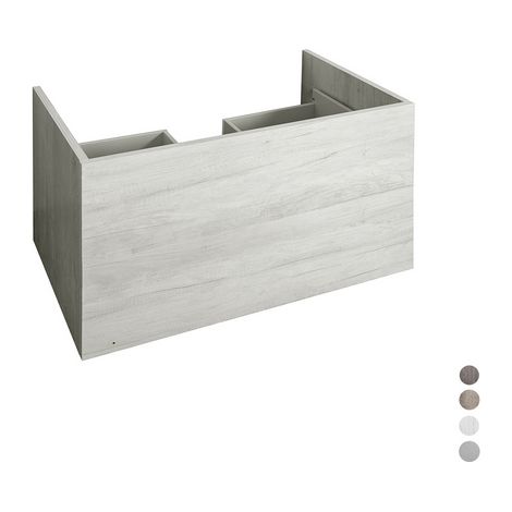 BASE 2 CASSETTI MOD. UNIKA Misura: cm 80x45,5xH.50 Olmo Bianco (1/4)