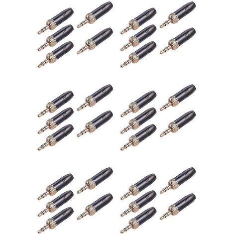 Microphone cravate 30 pièces avec prise audio 3,5 mm, filetage interne M6, compatible Sennheiser et autres marques QAQ (1/5)