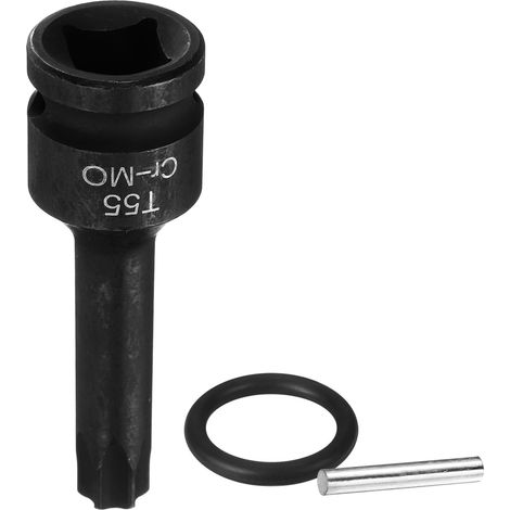Douille Hexagonale À Choc, Douille Torx T55 1/2" Pour Percussion À 6 Pointes Acier CR-MO Avec Goupille Joint Torique Pour Perceuses Atelier Garage Adaptateur (1/5)