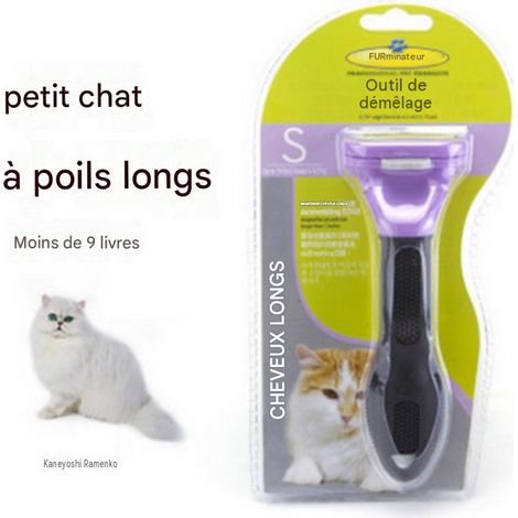 Furminator Brosse Étrille pour Chaton Poil Long – Démêlant Doux pour Nœuds et Sous-Poil