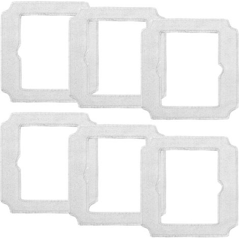 6 pièces chiffon de nettoyage pour ECOVACS Winbot Mini, W-CC02-0012 Robot aspirateur pièce de rechange, Accessoires de rechange de Chiffon lavable en microfibre (1/4)