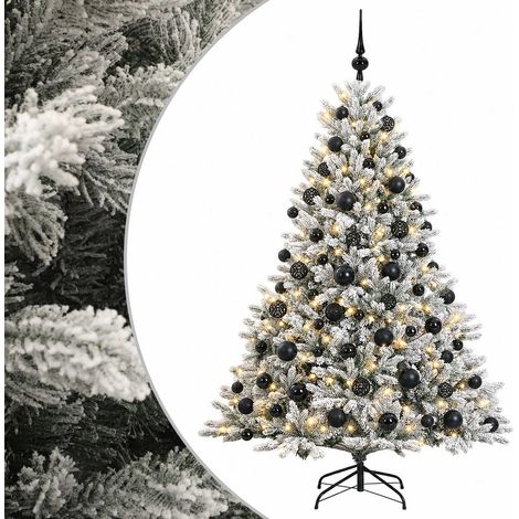 Künstlicher Weihnachtsbaum mit Weihnachtskugel 210 cm 300 LEDs vidaXL (1/5)