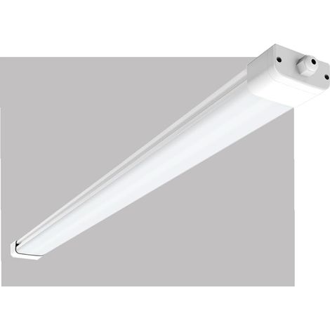 Antenlicht LED Feuchtraumleuchte 150cm 45W 4000K,Flache LED-Streifen IP65,connectable,110lm/W,70% Energiesparend,für Garage Werkstatt Keller