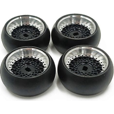 4 roues pour jante 5 rayons, pneus drift pour voitures RC 1/28 Wltoys K969 K989 P929 (1/5)