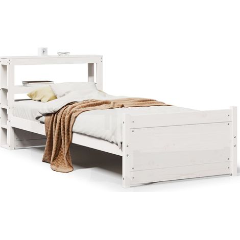 Maison Exclusive - Estructura de cama con cabecero sin colchón bl (1/5)