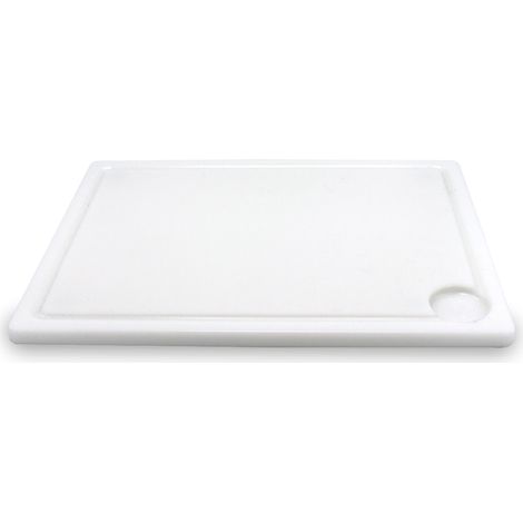Schneidebrett Pro 40 x 30 x 1,5 cm mit Rille und Saftauffangschale – Das Praktische