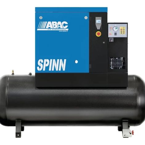 Compresseur d'air rotatif à vis réservoir 500 litres 15 CV triphasé 10 bars avec sécheur ABAC (1/3)
