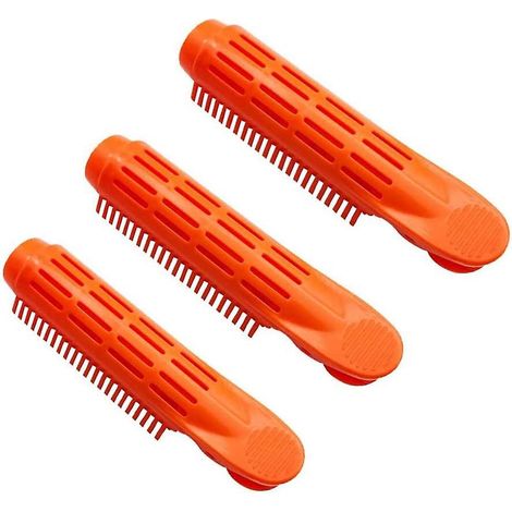 pince Cheveux Moelleuse Sans Couture 3 Pices (orange), Pince Cheveux Boucls Racine En Libre-service, Outil De Coiffage De Salon De Pince Roulea (1/5)