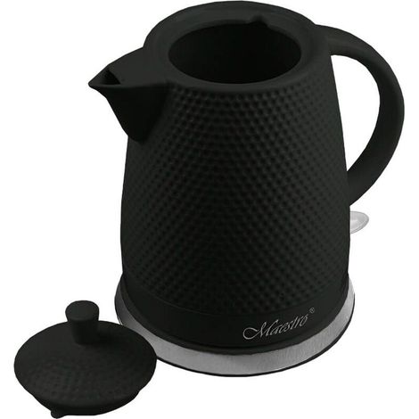 Maestro MR-069 kettle elettrico ceramica nero bianco