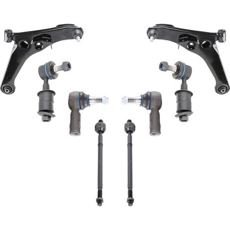 KIT BRACCIO OSCILLANTE 8 PEZZI COMPATIBILE CON MITSUBISHI OUTLANDER I (CUW) 2.0 Turbo 4 / Kit Sospensione Completo OE/OEM / Bracci Oscillanti + Testine Sterzo / Sostituzione Diretta OEM