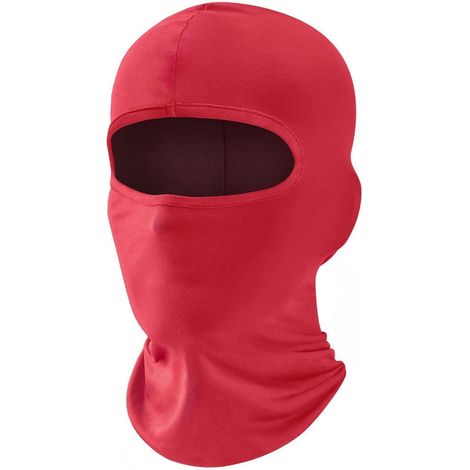 Sturmhaube Rot UV-Schutz für Motorrad, Ski, Radfahren, Herren/Damen (1/5)