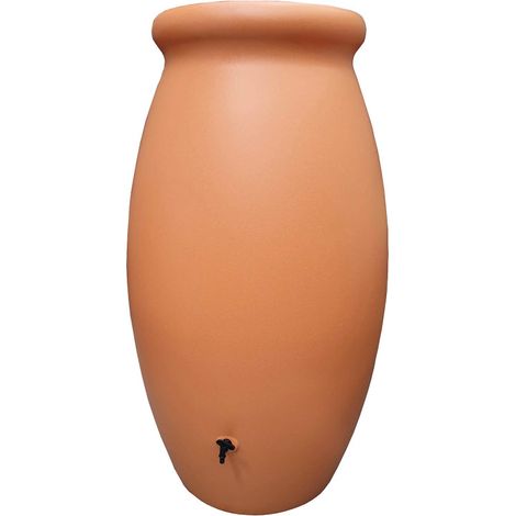 Récupérateur d'eau de pluie 1000 L – Jarre Toscan en terre cuite – Design rustique pour collecte efficace – Matériaux durables – Bellijardin