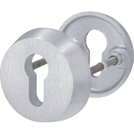 Alpertec Schutzrosette Ø 6,1 cm Aluminium silber Türbeschläge