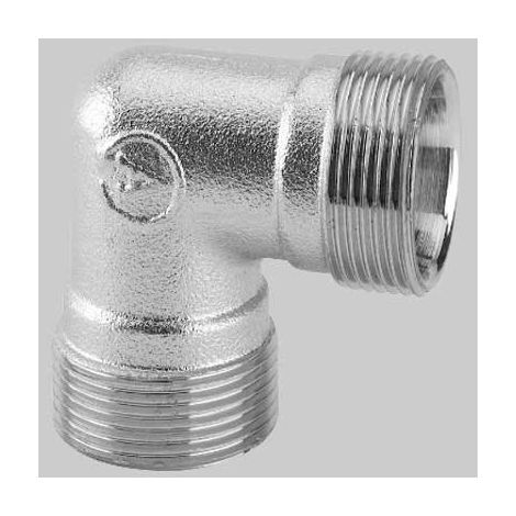 RACCORDO CURVO DOPPIO CROMATO - 24 x 19