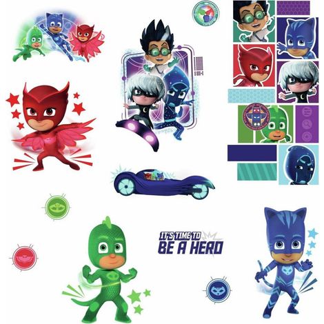 Stickers Pyjamasques avec Yoyo, Bibou et Gluglu (1/3)