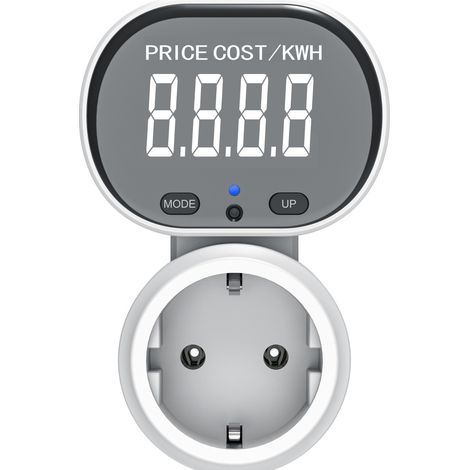 Connecteur pour compteur d'énergie, protection contre les surcharges, écran LCD rétroéclairé, testeur de consommation électrique-AquaForge (1/5)