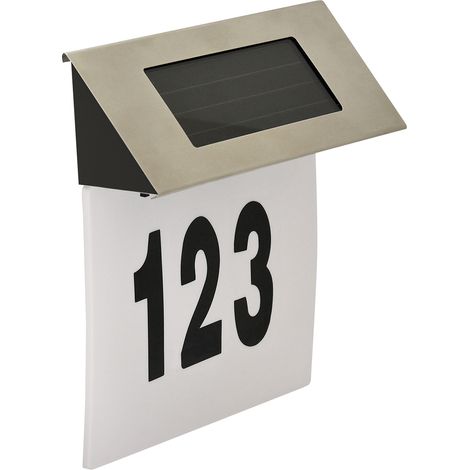 Applique solaire LED numéro maison capteur IP44 Polux (1/3)