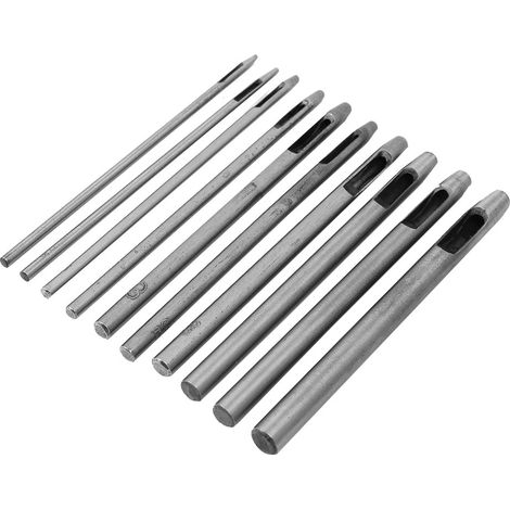 10 emporte-pièces pour percer des œillets en forme de pétale de fleur avec une lanière de cuir - Outil de perçage manuel pour bricolage (1/5)