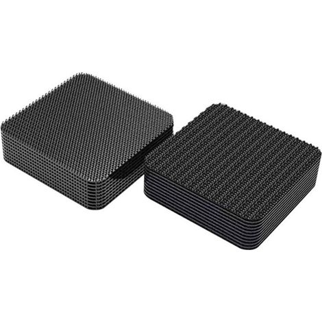 10 Paires Double Face Scratch,Scratch Autocollant Double Face,Bande Auto-Adhésif Carré Noir,Ruban Adhésif Scratch,Fermeture autocollante,pour Ménage,Bricolage Et l'artisanat,50x50mm (1/4)