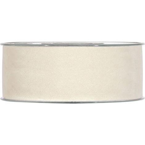 Piovaccari Nastro Double Velvet H 40 Mm L 7 Mt Light Cream