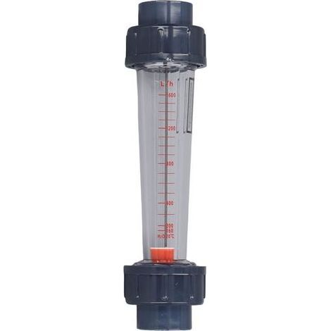 LZS-25 Débitmètre en plastique Type de tube 160-1600L / H Débitmètre de liquide à eau rotamètre Outils de mesure pour la lumière chimique (1/5)