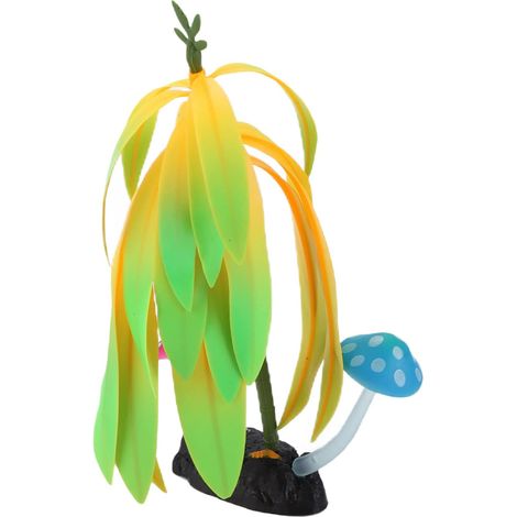 Décor De Plante De Corail Artificiel Brillant, Arbre Fluorescent Unique pour Aquarium, Ornement en Silicone Sûr (1/5)