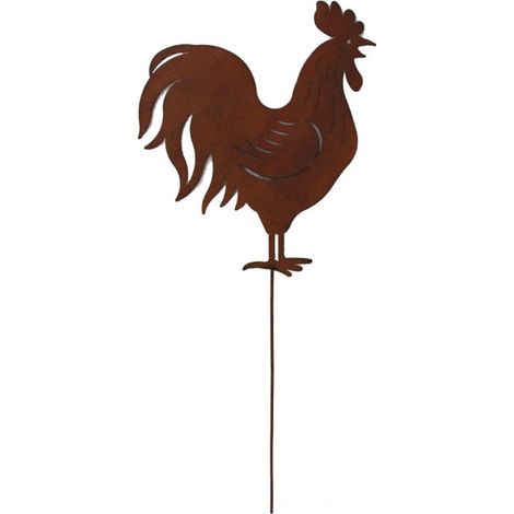 Coq en métal - Déco jardin 61cm