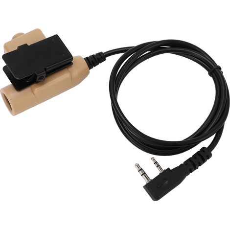 Adaptateur de câble audio bidirectionnel PTT U94, compact et portable, de remplacement pour Baofeng UV 82, UV5R, UV5RE, UV5RA, UV6R et BF888S. (1/5)
