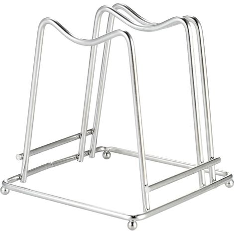 Support Pour Planche À Découper - Acier Inoxydable - Charge Maximale 20 Kg - Compatible Toutes Épaisseurs Jusqu’à 6 Cm - Usage Cuisine Intérieure - 1 Pièce (1/5)