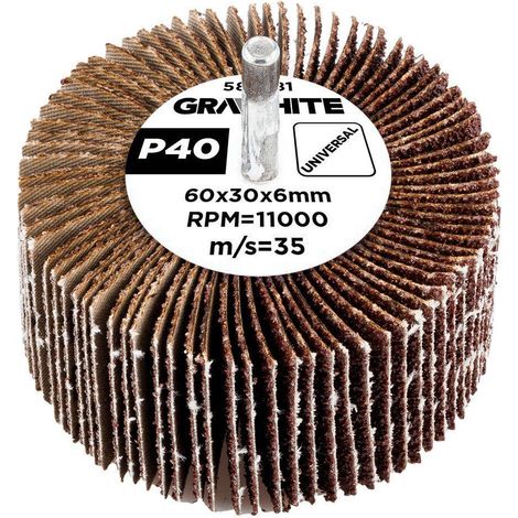 Sega a lamelle graphite P40 60 x 30 x 6 mm grani levigatura