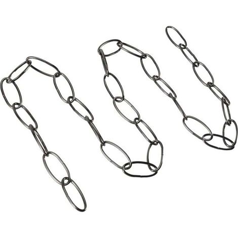 Chaîne Suspendue Lustre Vintage 1M Noir Perle Pour Lampe Robuste