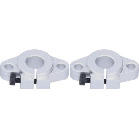 2 supports de guidage de rail linéaire SHF12 pour arbre horizontal de 12 mm de diamètre