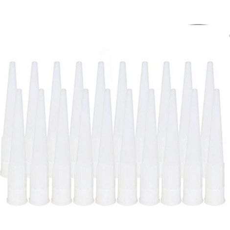 UlisemPack de 20 buses à cartouche, buses en silicone, embouts, embouts en silicone de remplacement, buses à cartouche (diamètre intérieur de l'interface : 15 mm) (1/4)
