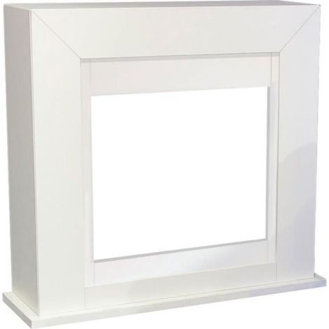 Xaralyn Albano Chimenea Completa Con Marco 800w Mando a Distancia Incluido Blanco (1/2)