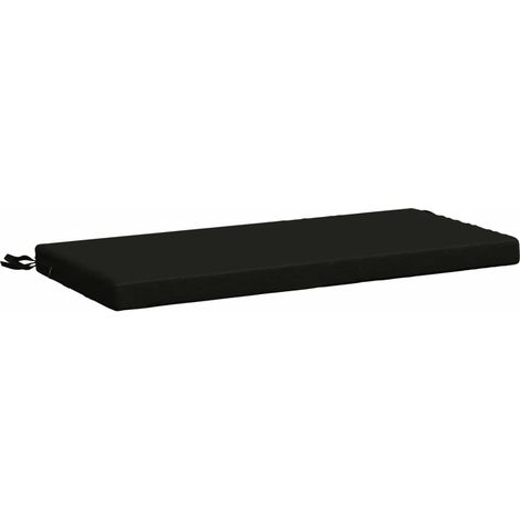 Cojín de banco SOEST 100% Poliéster Negro 60 x 40 x 5 cm vidaXL