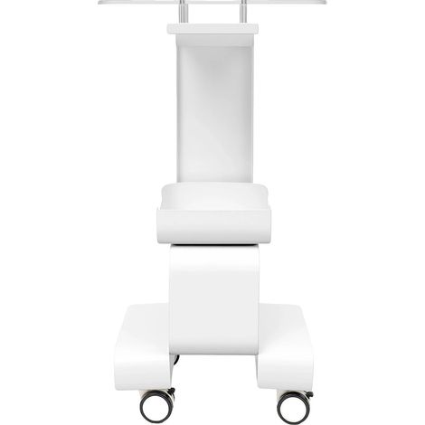 Carrello da soggiorno, postazione di lavoro mobile, contenitore organizzato, bianco (1/2)