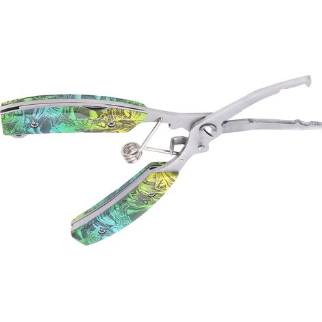 Pince de pêche multifonctionnelle, ciseaux de pêche en acier inoxydable avec 2 lames, coupe-fil tressé, dégorgeoir (1/5)